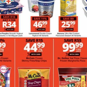 Yoghurt at Checkers