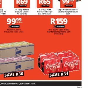 Fizzy drink at Checkers Hyper
