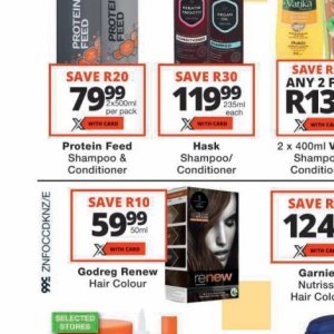 Shampoo garnier  at Checkers
