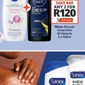 Shower gel nivea  at Checkers