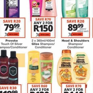 Shampoo at Checkers