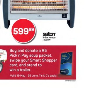 Heater at Pick n Pay Hyper