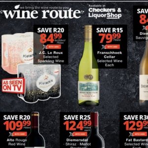 Wine at Checkers