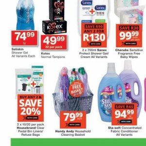 Shower gel at Checkers Hyper