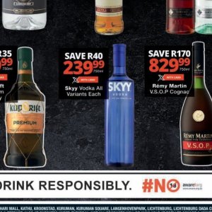 Vodka at Checkers