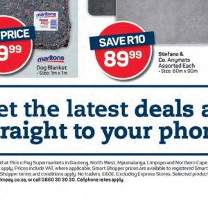Smartphone at Pick n Pay Hyper
