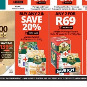 Muesli at Checkers