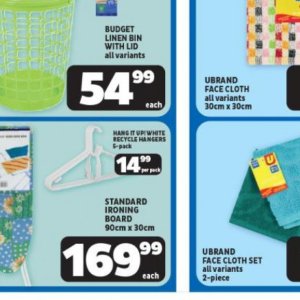Ironing board at Usave