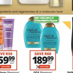 Argan oil at Checkers