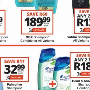 Shampoo at Checkers