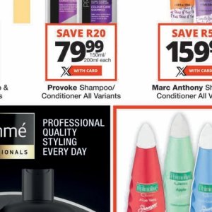 Shampoo at Checkers