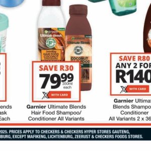 Shampoo garnier  at Checkers