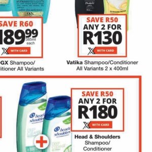 Shampoo at Checkers