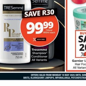 Shampoo garnier  at Checkers