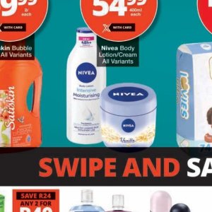 Body lotion nivea  at Checkers
