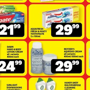 Toothpaste at Usave