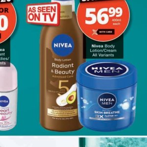 Body lotion nivea  at Checkers