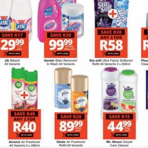 Stain remover at Checkers