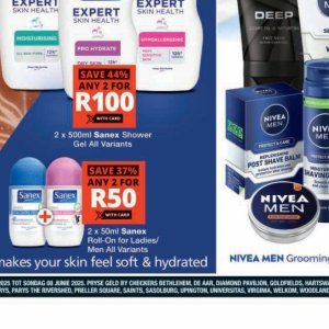 Shower gel at Checkers