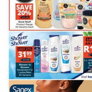 Shower at Checkers