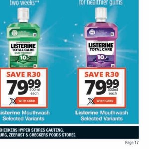 Mouthwash at Checkers