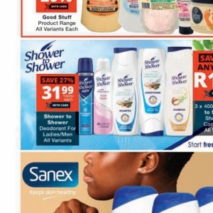 Shower at Checkers