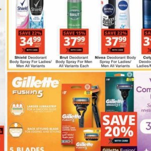 Body spray nivea  at Checkers