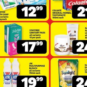 Sanitary pads at Usave
