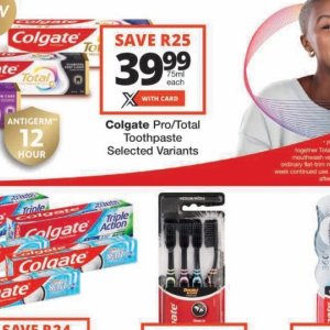 Toothpaste colgate  at Checkers
