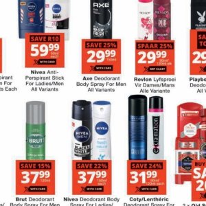 Body spray at Checkers