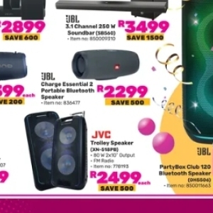 Bluetooth speaker at Game