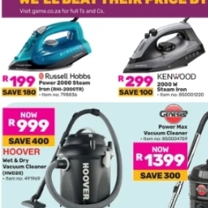Vacuum cleaner at Game