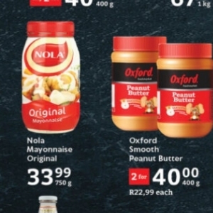 Mayonnaise at Oxford freshmarket