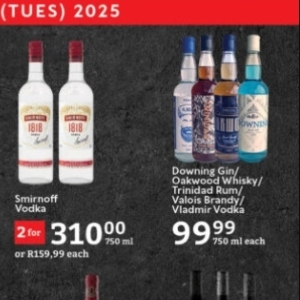 Vodka at Oxford freshmarket