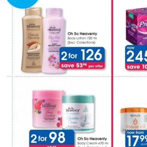 Body lotion at Clicks