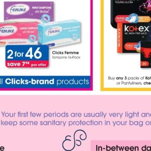 Tampons at Clicks