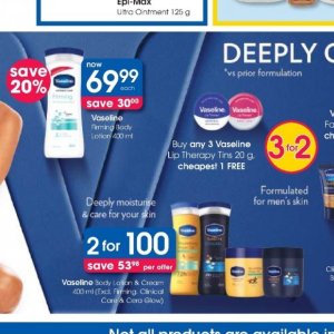 Body lotion at Clicks