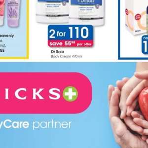 Body cream at Clicks