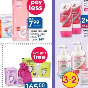 Sanitary pads libresse  at Clicks