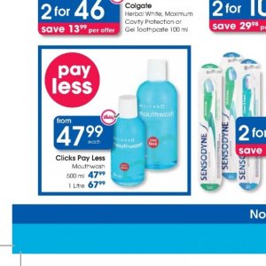 Mouthwash at Clicks
