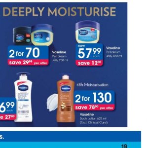 Petroleum jelly at Clicks