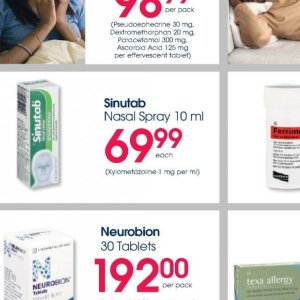 Nasal spray at Clicks