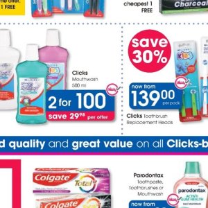 Mouthwash at Clicks