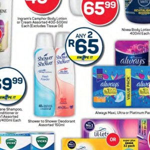 Shower at Pick n Pay Hyper