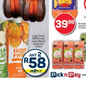 Juice at Pick n Pay Hyper