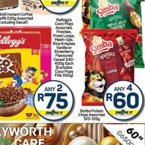 Cereal at Pick n Pay Hyper