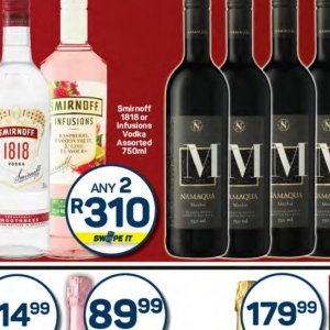 Vodka smirnoff  at Pick n Pay Hyper