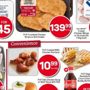 Schnitzel at Pick n Pay Hyper
