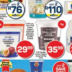 Yoghurt at Pick n Pay Hyper
