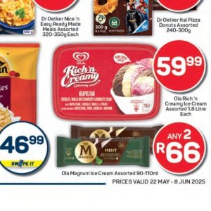 Ice cream at Pick n Pay Hyper